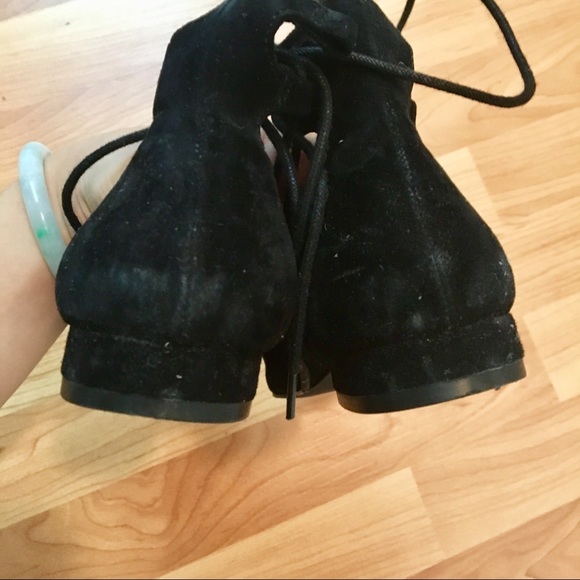 Steve Madden suede tie up pointed flats sz 6 - Picture 2 of 6